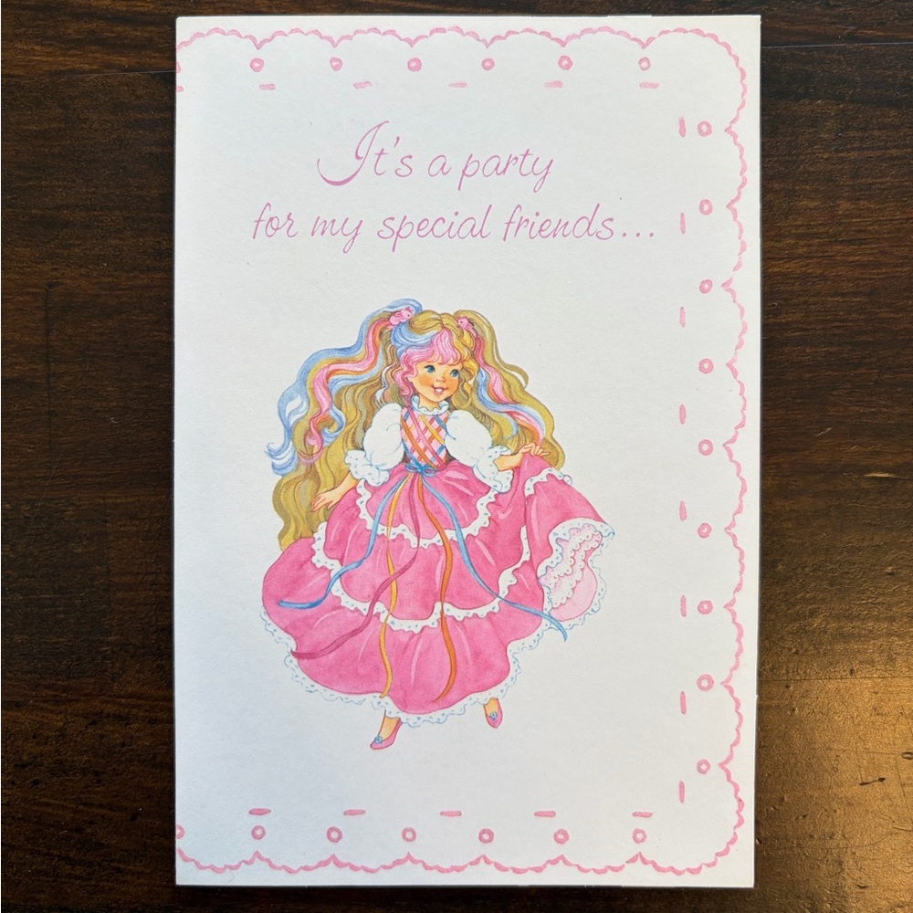Hallmark Lady Lovely Locks Party Invitation Cards